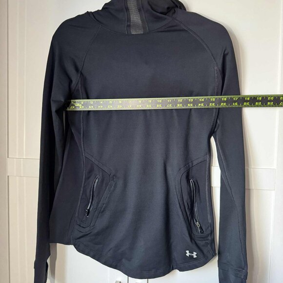 Under Armour Women Hoodie Turtle Neck Light Sweater Active Gym Black XS - Picture 9 of 9